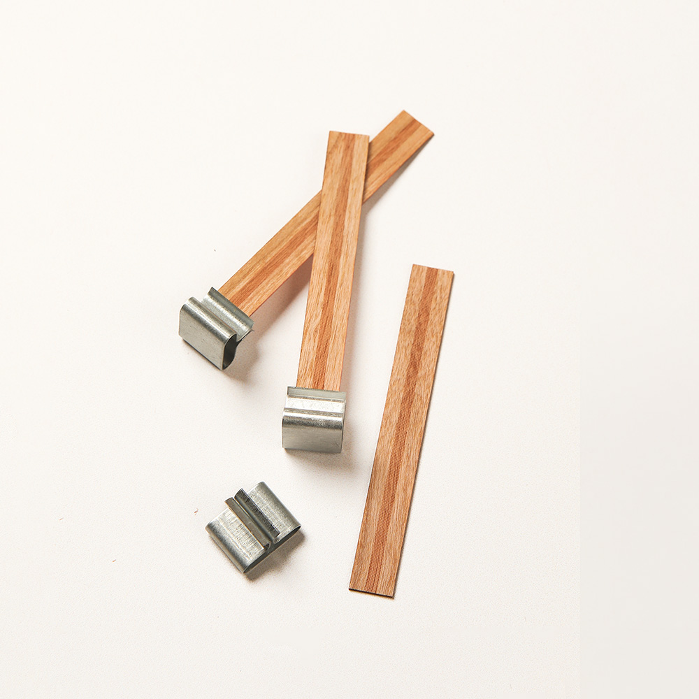 Short Narrow Wooden Wick image number null