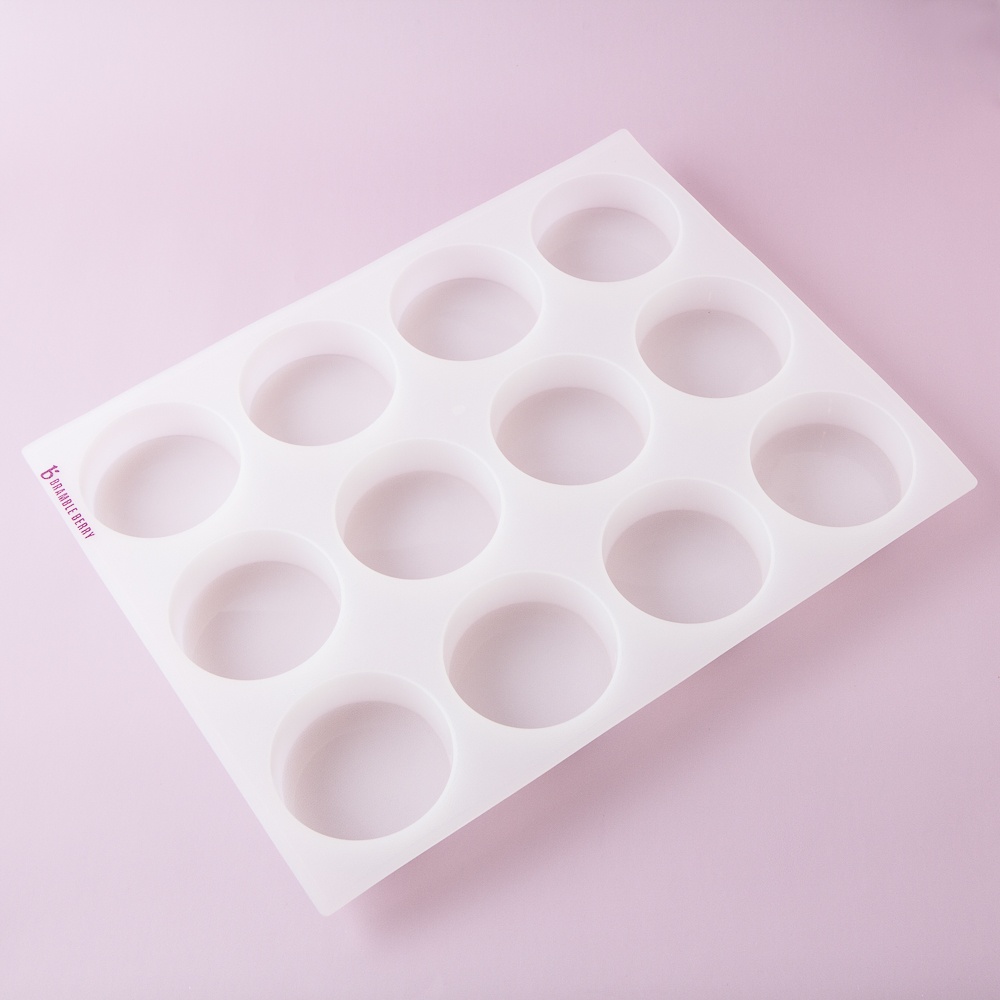 12 Cavity Circle Batch Silicone Mold image number null