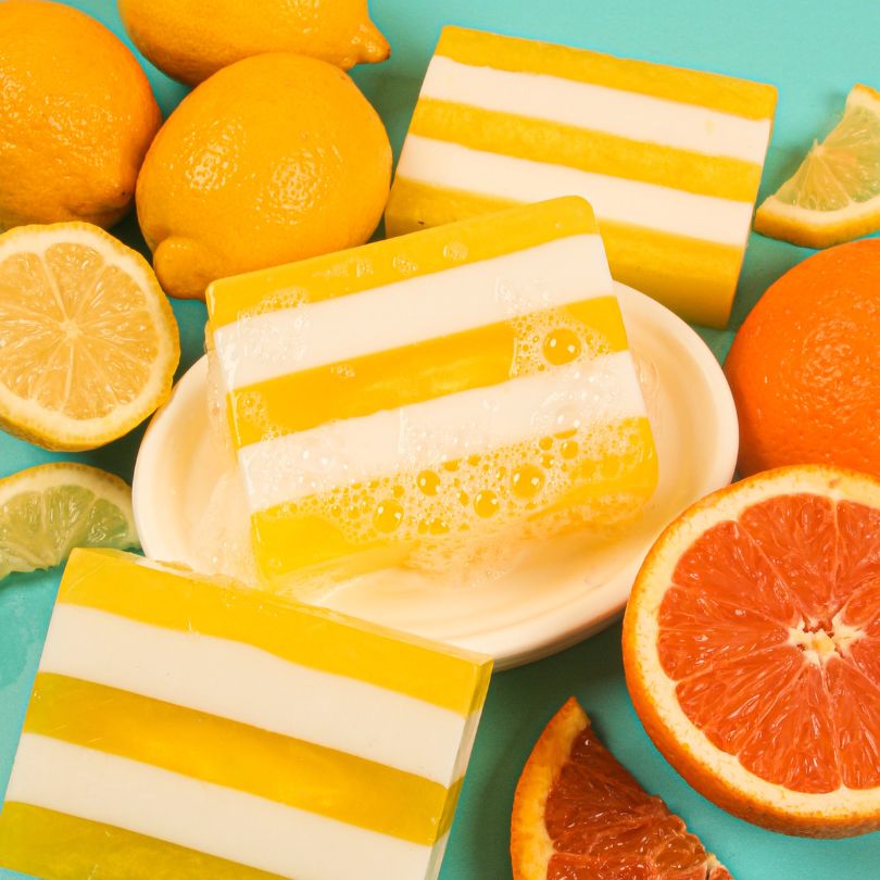 Citrus Stripe Soap Project image number null
